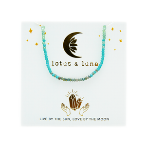 "Live by the Sun, Love by the Moon" Goddess Necklace