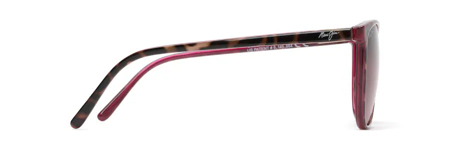 MAUI JIM OCEAN TORTOISE AND RASPBERRY WITH ROSE LENSE SUNGLASSES