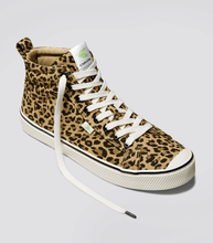 Load image into Gallery viewer, OCA High Stripe Leopard Print Canvas Sneaker Men
