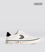 Load image into Gallery viewer, PEANUTS NAIOCA PRO Snoopy Skate Vintage White Suede Off-White Canvas Black Logo Sneaker Men

