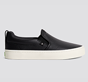 Load image into Gallery viewer, SLIP-ON Black Premium Leather Sneaker Women
