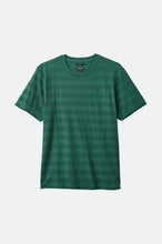 Load image into Gallery viewer, The City Jacquard Stripe S/S Tee - Trekking Green
