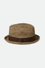 Load image into Gallery viewer, Castor Fedora - Tan/Brown Seagrass
