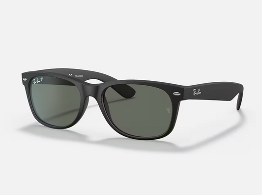 RAYBAN NEW WAYFARER CLASSIC BLACK WITH GREY POLARIZED SUNGLASSES