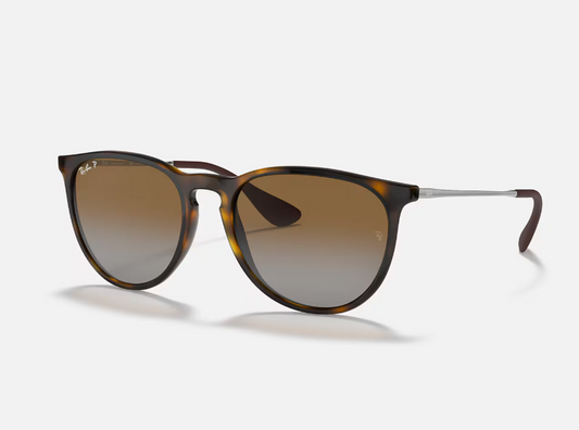RAYBAN ERIKA 54 MATTE RUBBER HAVANA SUNGLASSES