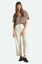 Load image into Gallery viewer, Mykonos Small Check S/S Woven - Sepia
