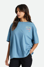 Load image into Gallery viewer, Good Time Oversized Boyfriend Tee - Blue Heaven
