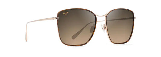 MAUI JIM TIGER LILY DARK TORTOISE AND GOLD WITH BRONZE LENSE SUNGLASSES