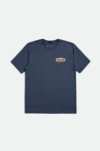 Regal S/S Standard Tee - Washed Navy/Sepia