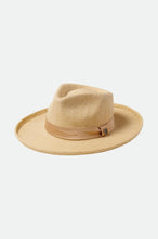 Load image into Gallery viewer, Victoria Straw Fedora - Natural/Oat Milk
