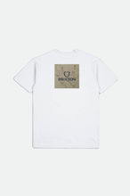 Load image into Gallery viewer, Alpha Square S/S Standard Tee - White/Washed Navy/Sepia
