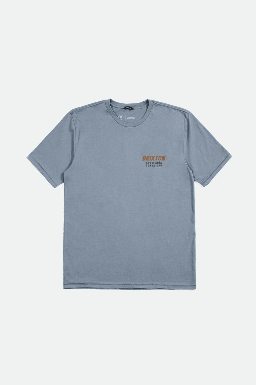Harvester S/S Tailored Tee - Dusty Blue