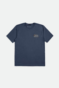 Bass Brains Boat S/S Standard Tee - Washed Navy