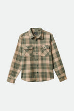 Load image into Gallery viewer, Bowery Stretch Water Resistant Flannel - Trekking Green/Oatmilk

