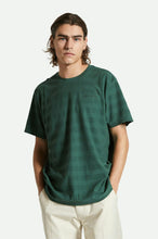 Load image into Gallery viewer, The City Jacquard Stripe S/S Tee - Trekking Green
