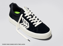 Load image into Gallery viewer, CATIBA PRO Low master-piece Black Cordura and Suede Ivory Logo Sneaker Women
