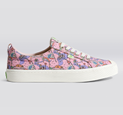 Load image into Gallery viewer, Crooked OCA Low Rose Graphic Print Canvas Sneaker Men
