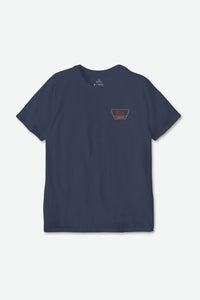 Linwood S/S Standard Tee - Washed Navy/Barn Red/Mustard