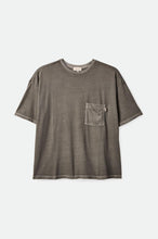 Load image into Gallery viewer, Carefree Oversized Boyfriend Pocket Tee - Washed Black
