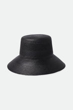 Load image into Gallery viewer, Lopez Panama Straw Bucket Hat - Coronado Black
