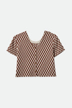 Load image into Gallery viewer, Mykonos Small Check S/S Woven - Sepia
