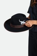 Load image into Gallery viewer, Brixton Hat Feather - White/Black

