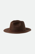 Load image into Gallery viewer, Wesley Straw Packable Fedora - Dark Earth
