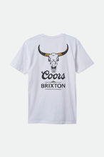 Load image into Gallery viewer, Coors Bull S/S Tailored Tee - White
