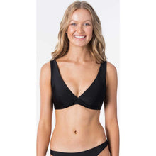 Load image into Gallery viewer, Classic Surf Eco D-DD Plunge Bikini Top in Black
