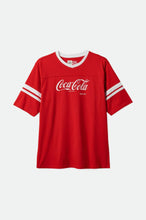 Load image into Gallery viewer, Coca-Cola Classic Football Tee - Coke Red
