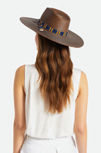Load image into Gallery viewer, Leigh Straw Fedora - Brown
