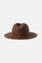 Load image into Gallery viewer, Wesley Straw Packable Fedora - Dark Earth
