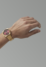Load image into Gallery viewer, Time Teller - Gold / Oxblood Sunray

