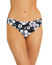 Load image into Gallery viewer, Womens - Swim Bottom - Regular Brief Bikini - Bayside - Hibiscus Black

