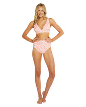 Load image into Gallery viewer, Womens - Swim Bottom - High Waist Bikini - Evergreen - Liberty Coral
