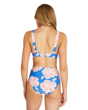 Load image into Gallery viewer, Womens - Swim Bottom - High Waist Bikini - Blue Orange
