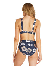 Load image into Gallery viewer, Womens - Swim Bottom - High Waist Bikini - Navy &amp; Toasted Coconut
