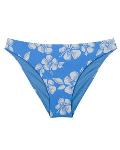 Womens - Swim Bottom - Ariel - Blue Painted Hibiscus