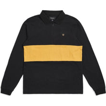 Load image into Gallery viewer, HUNT 1/4 ZIP L/S POLO KNIT - BLACK
