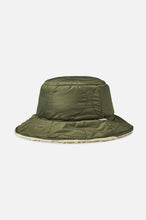 Load image into Gallery viewer, Petra Reversible Bucket Hat - Military Olive/Dove Sherpa

