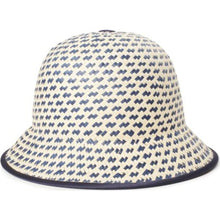 Load image into Gallery viewer, Essex Straw II Bucket Hat - Navy/Tan
