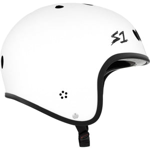 S1 Retro Lifer Helmet - Red Gloss w Checkers