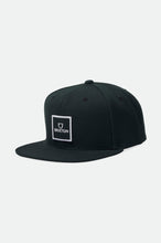 Load image into Gallery viewer, Alpha Square MP Snapback - Black/Black
