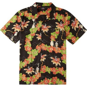 Boys' Sundays Floral Grinch Short Sleeve Shirt