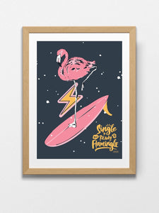 Flamingle Print