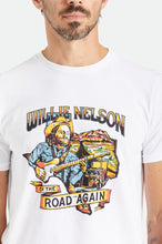 Load image into Gallery viewer, Willie Nelson Road Again S/S Tailored Tee - White
