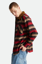 Load image into Gallery viewer, Coors Bowery Stretch L/S Flannel - Banquet Red/Brown
