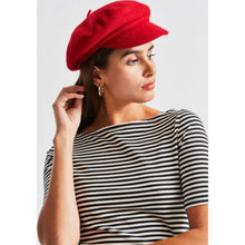 Load image into Gallery viewer, AUDREY BRIM BERET - RED

