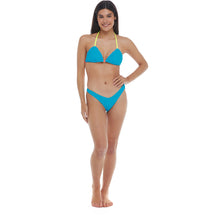 Load image into Gallery viewer, Spectrum Dana High-Hip Bikini Bottom - Neon Blue
